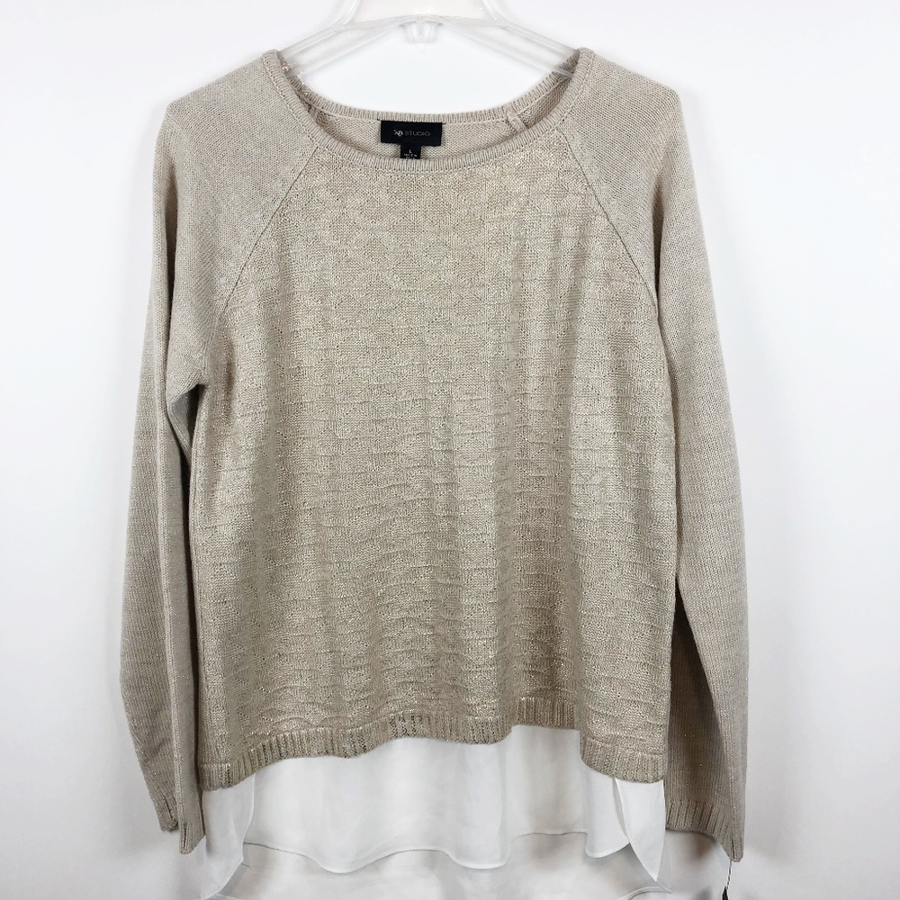 AB Studio Mock Layered Sweater